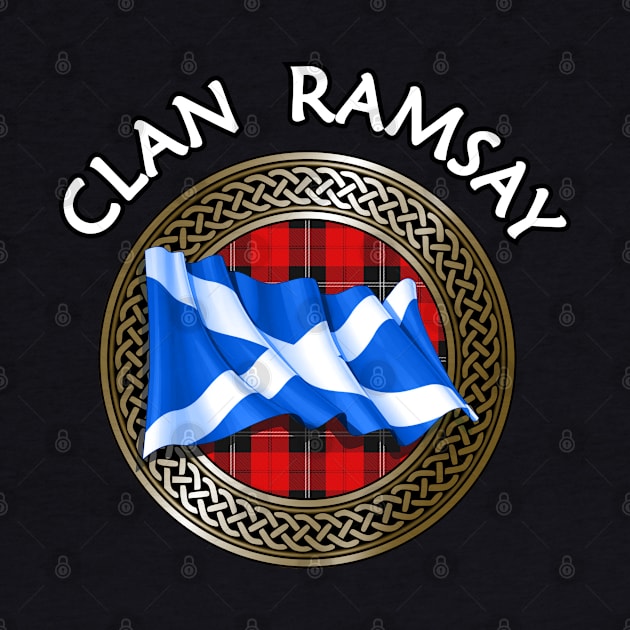 Clan Ramsay Crest & Tartan Knot by Taylor'd Designs